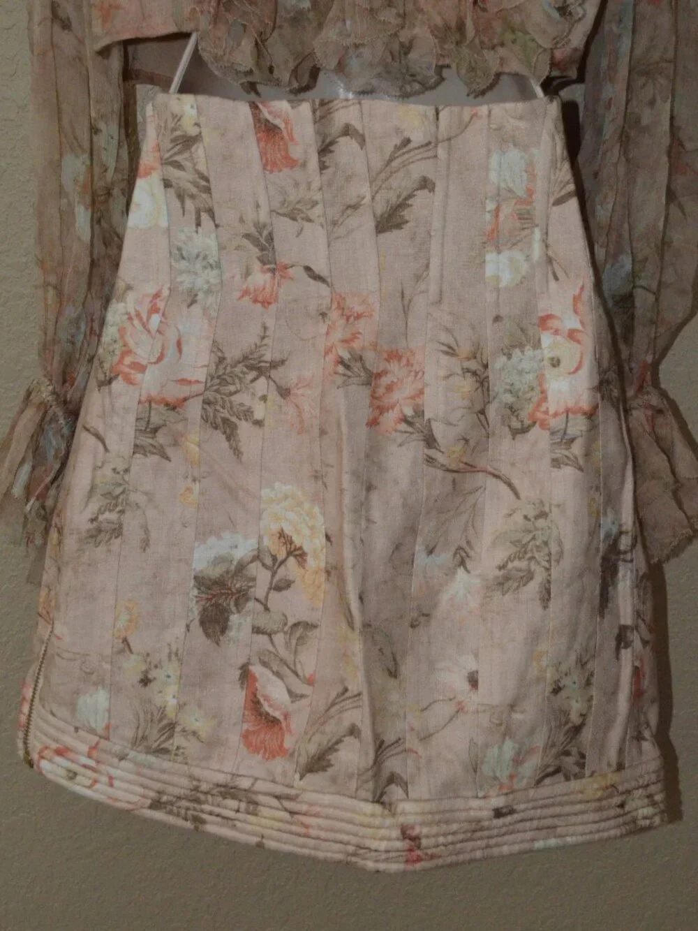Sz 2 S Zimmermann Bowerbird Teased Blouse & Corselet Linen Skirt Set Outfit - Picture 13 of 16